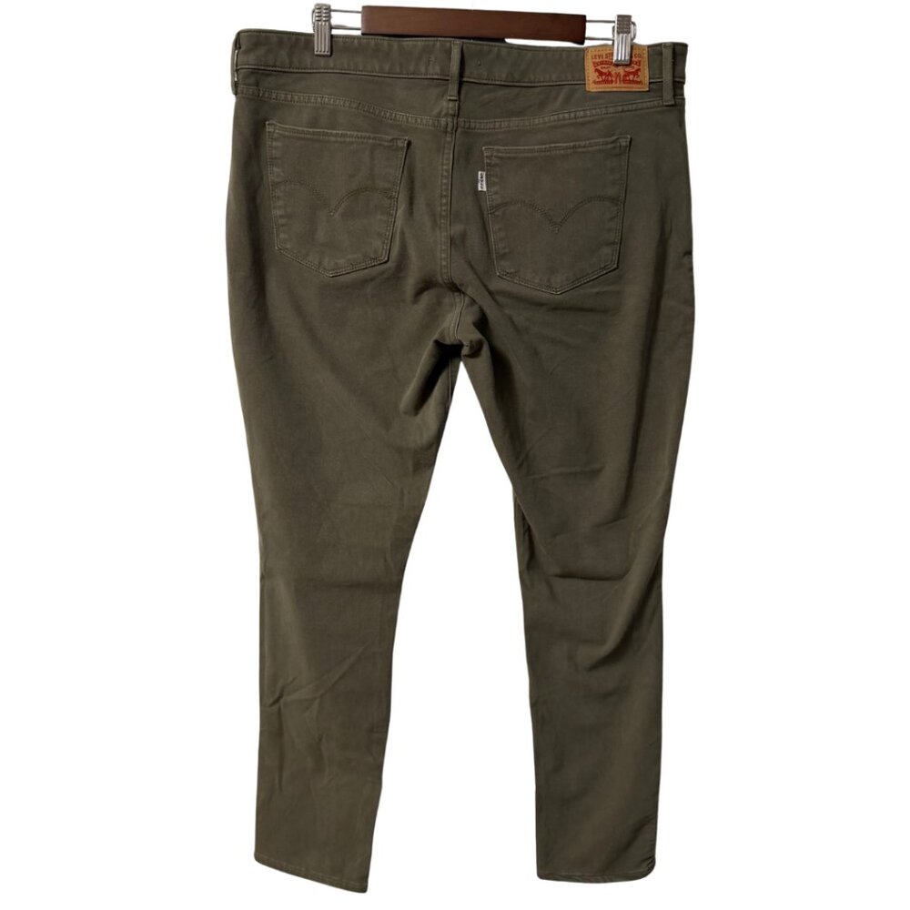 Levi’s 711 Skinny Jeans Women’s Size 33 Mid Rise Stretch Denim - Green - Picture 3 of 6